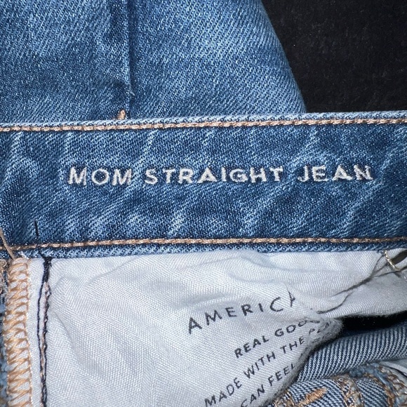American Eagle Stretch Mom Straight Jean Size 8 Regular - Picture 13 of 15